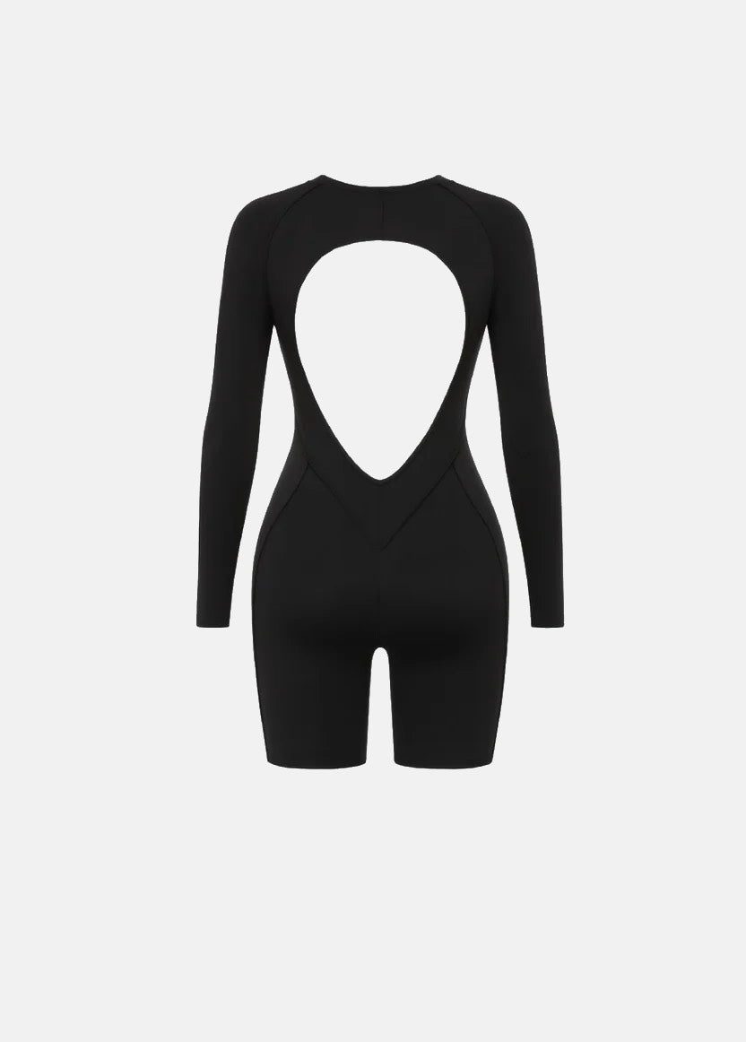 Long-Sleeve Contour Romper