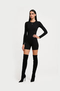 Long-Sleeve Contour Romper