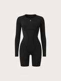Long-Sleeve Contour Romper