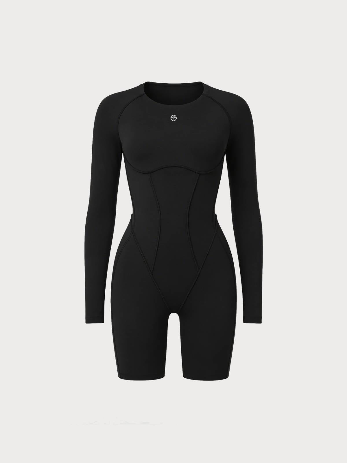 Long-Sleeve Contour Romper