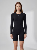 Long-Sleeve Contour Romper