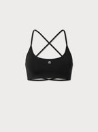 Sola Cross Bra Top | Black
