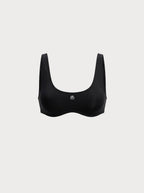 Sleek Scoop Neck Bralette |White