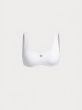Sleek Scoop Neck Bralette |White